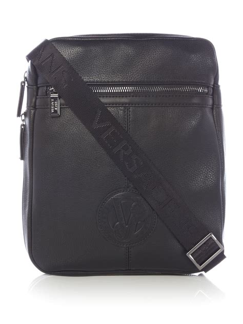 versace side bag mens|Versace shoulder bag men.